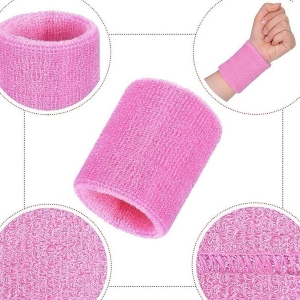 5 for $25!   1 Pair of PINK Sports Wristbands - Sweatbands!